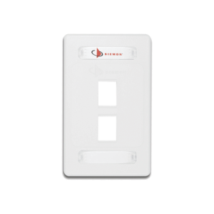 Placa de Pared Modular 10G MAX de 2 Salidas, Color Blanco