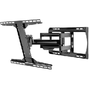Soporte de Pared Articulado Paramount para Pantallas 39" a 90" / Extensión 542 mm / Capacidad 68KG / VESA 200x100 a 600x400 mm / Inclinación +15°-5° / Pivote ±90°