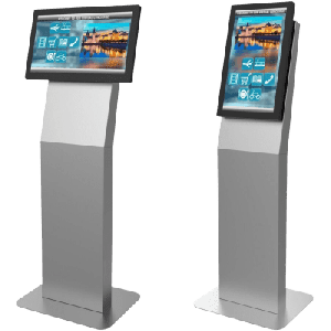 Montaje tipo Kiosko Para Pantallas Indoor Peerless-AV / Orientación Paisaje o Retrato / Base Plana Rectangular / Puertas Traseras con Seguridad / Gestión Interna de Cables / Compatible con Pantallas 15"-22"-32" / VESA 200x200