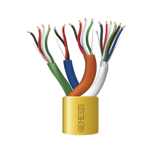 Carrete de Cable de 305 Metros (1000 Pies) / Color Amarillo / Compuesto por 6 x 22 AWG blindado, 4 x 18 AWG, 4 x 22 AWG, y 2 x 22 AWG / Para Aplicaciones en Control de Acceso