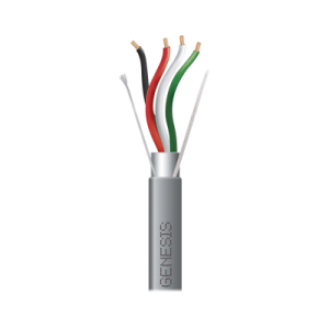 Carrete de 305 Metros (1000 Pies) / Cable 4 x 18 AWG / Color Gris / Blindado / Riser / Aplicaciones de Audio Control de Acceso y Automatización