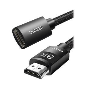 Cable de Extensión HDMI 8K | 1 Metro (3.28 Pies) | Macho a Hembra | HDMI 2.1 | 8K@60Hz | Núcleo de Cobre Puro 28AWG | Soporta la Conexión de Hasta 3 Metros (9.84 Pies) de Largo en HDMI 2.1