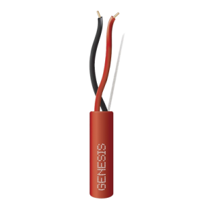 Bobina de 305 Metros (1000 Pies) / Alambre de Cobre / 2 x 16 AWG / Riser / Tipo FPLR, CL3R, C (UL) FT4 / Color Rojo / Para Aplicaciones en Sistemas de Detección de Incendio y Sistemas de Evacuación
