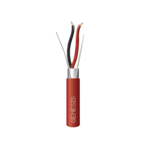 Bobina de Alambre 152 Metros (500 Pies) / 2 x 16 AWG Blindado / PLENUM / Para Alarmas de Incendio