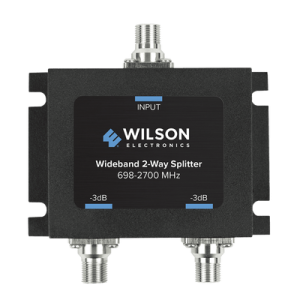 Divisor de Potencia Coaxial 2 Vías / 698-2700 MHz / 75 Ohm / Pérdida por División 3 dB / Aislamiento ≥20 dB / Conector F-hembra / Diseño Microstrip