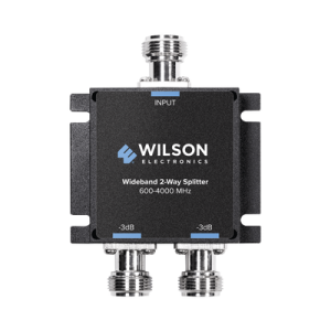 Divisor de potencia (Splitter) de dos vías para 600-4000 MHz.