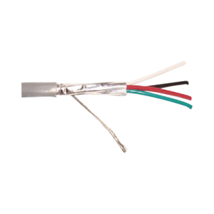 Cable 4 x 18 AWG / Blindado / 305 Metros (1000 Pies) / Riser / UL / Color Gris / Hecho en México