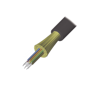 Cable de Fibra Óptica de 6 Hilos, Interior/Exterior, Tight Buffer, No Conductiva (Dieléctrica), LS0H, Multimodo OM4 50/125 Optimizada, 1 Metro (3.28 Pies)