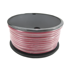Rollo de cable grado marino calibre 14 en color rojo de 100 pies (30.48 m).