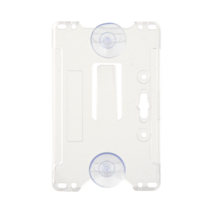 Porta tarjeta de plastico ABS / Transparente / Compatible con tarjetas ACCESSCARDEPC / PROCARDX o Formato CR80