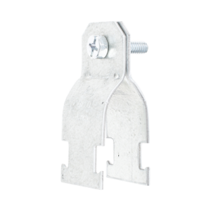 Abrazadera Unicanal para Conduit Pared Gruesa y PVC de 1/2" (13 mm).