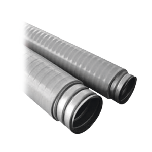 Tubo Flexible tipo Liquidtight de 1 1/2" (38 mm). Acero + Forro PVC. Rollo de 30 Metros.