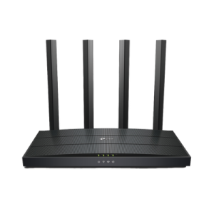 Router WiFi 6 AX 1500Mbps / MU-MIMO 2X2 y OFDMA / 1 Puerto WAN 10/100/1000 Mbps / 3 Puertos LAN 10/100/1000 Mbps / 4 Antenas / Conexión Inalámbrica OneMesh