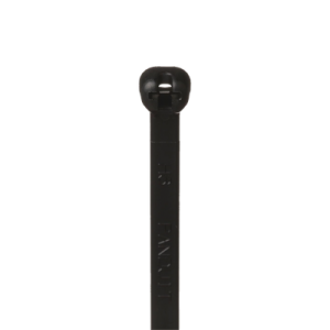 Cincho de Nylon 6.6 Dome-Top®, Con Lengüeta de Bloqueo de Acero Inoxidable, 203 mm largo x 4.7mm ancho, Color Negro, Exterior Resistente a Rayos UV, Paquete de 100pz
