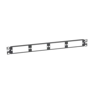 Patch Panel de Fibra Óptica, Para 4 Placas Acopladoras FAP o FMP, Color Negro, 1UR