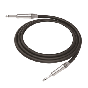 Cable de Audio | Plug 1/4 in a Plug 1/4 in Mono | Carcasa Cromada | Conectores Seetronic | Ideal para Instrumentos | Longitud 3m