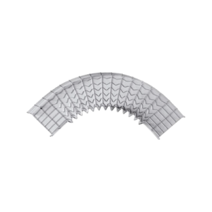 Curva Pre-Fabricada Horizontal de 90° con medidas de 54 mm de Peralte y 50 mm Ancho (54/50 mm)
