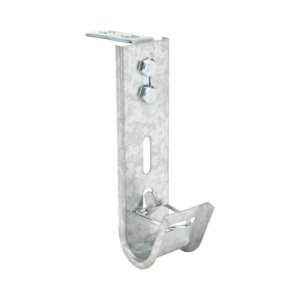 Soporte (Gancho) tipo J-Hook, hasta 7 cables Cat6, ideal para soportar cableado en los espacios de manipulación al aire, Para instalación en interior