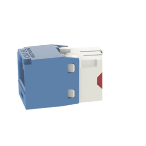 Conector Jack RJ45 Estilo TG, Mini-Com, Categoría 5e, de 8 Posiciones y 8 Cables, Color Azul