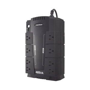 UPS de 425 VA/255 W, Topología Standby, Entrada 120 Vca NEMA 5-15P, Tipo Gabinete Compacto, Con 8 Tomas NEMA 5-15R