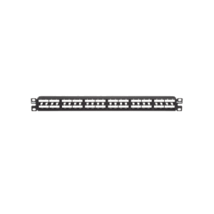 Panel de Parcheo Modular Mini-Com (Sin Conectores), Plano, Sin Blindaje, Alta Densidad, Identificación Con Etiqueta Adhesiva, de 48 Puertos, 1 UR