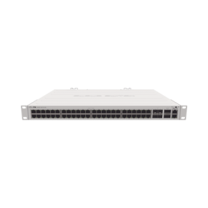 (CRS354-48G-4S+2Q+RM) Cloud Router Switch 48 puertos Gigabit Ethernet, 4 puertos SFP+ 10G, 2 puertos QSFP+ 40G, Montaje en Rack