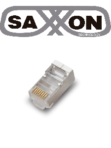 SAXXON S901B - Conector plug RJ45 para cable UTP/FTP /CAT 5E / Blindado / Paquete 100 piezas