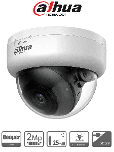 DAHUA DH-HAC-D1A21N-U - Cámara Domo HDCVI 1080P/ Lente de 2.8 mm/ IR Inteligente de Hasta 25 Mts/ WDR Digital/ Soporta HDCVI & AHD & HDTVI & CVBS/ Policarbonato