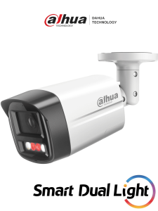 DAHUA IPC-HFW2249TL-S-PV - Cámara Bullet IP de 2MP ofrece Iluminación Dual Inteligente, disuasión activa y SMD Plus. Con protección perimetral, micrófono, bocina integrados y resistencia IP67, es ideal para seguridad profesional.