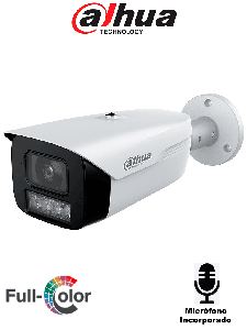 DAHUA DH-HAC-HFW1509MHN-A-LED-0360B-S3 - Cámara Bullet Full Color 5 MP/ Lente de 3.6 mm y Micrófono Integrado/ Visión Nocturna Hasta 50 mts/ WDR Real de 120 dB/Imagen a Color 24 Horas/ IP67/ Tecnología Starlight