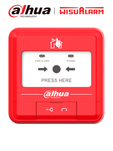 DAHUA WISUALARM DHI-HY-C121 - Estacion Manual de Alarma de Emergencia Convencional/ 2 Hilos sin Polaridad/ Cumple con Norma EN54-11:2001 Pruebas EMC/ Alarma Visual/