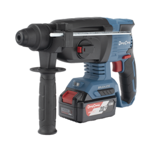 Martillo Perforador Inalámbrico SDS-PLUS 20V / Motor Brushless / 3 Modos Taladro Percusión Demolición / 2.7 J Energía de Impacto / 2 Baterías 4.0Ah con Cargador y Estuche