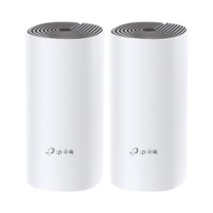 Kit de Router inalámbrico mesh Deco E4 para Hogar / Doble banda AC 1200 / 2 puertos 10/100 Mbps / Compatible con amazon alexa.