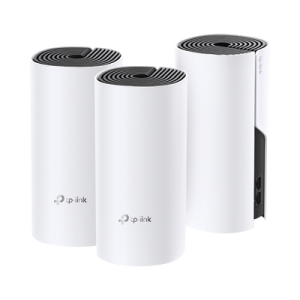 KIT 3 Routers Inalámbricos MESH Interior para Hogar / Doble Banda Wi-Fi 5 AC1200 Mbps / 2 Puerto Gigabit WAN/LAN / 2 Antenas Internas / Administración Mediante la App Deco (iOS, Android)