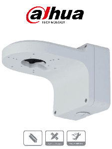 DAHUA PFB206W - Brazo de pared para cámaras domo DAHUA / Construído en aleacion de aluminio / Diseño elegante / Color blanco / Capacidad de carga 15Kg /