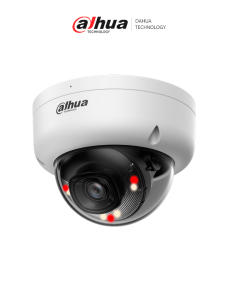DAHUA DH-IPC-HDBW1239E1-A-IL- Cámara IP Domo Antivandalica de 2 Megapixeles Iluminador Dual/ Lente de 2.8 mm/ 104 Grados de Apertura/ Micrófono incorporado/ Detección de movimiento/ IP67/ PoE/