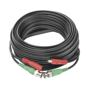 Cable Coaxial (BNC RG59) + Alimentación / SIAMES / 10 Metros (32.81 Pies) / Aleación Cobre + Aluminio CCA / Para Cámaras 4K / Uso Interior y Exterior
