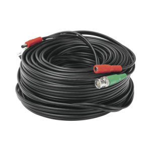 Cable Coaxial (BNC RG59) + Alimentación / SIAMES / 30 Metros (98.43 Pies) / 100% COBRE / Para Cámaras 4K / Uso Interior y Exterior