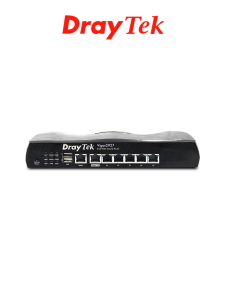 DRAYTEK VIGOR2927- Ruteador Multi-WAN balanceador de cargas con 1 puerto WAN GE RJ45, 1 puerto intercambiable LAN/WAN, 5 puertos LAN GE, 50 túneles VPN, 2 puertos USB, ideal para PyMEs