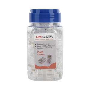 Bote con 100 Piezas de Plug Modular RJ45 / Cat 6 / Chapado en Oro a 15 Micras / Sin Blindaje / Facil Instalación / Uso Interior / Soporta Norma TIA-568B / Cumple con RoHS 2.0