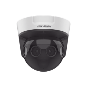 PanoVu Series / Vista Panorámica 180° / 32 Megapixel en Total / 4 Lentes 2.8 mm (4 Lentes 8 Megapixel) / 20 mts IR / Exterior IP67 / IK10 / 12 Vcc / PoE+ / Micro SD