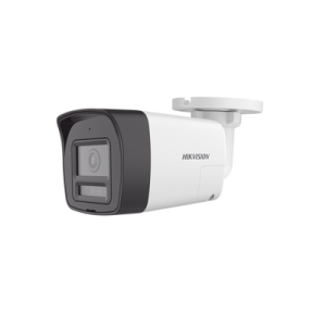 [Audio Bidireccional + Dual Light + ColorVu] Bala TURBOHD 4K (8 Megapixel) / Lente 2.8 mm / 30 mts IR EXIR + 20 mts Luz Blanca / Micrófono y Bocina Integrado / Exterior IP67 / Metal / dWDR