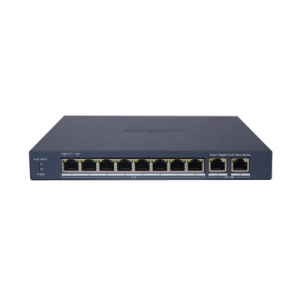 Switch Gigabit PoE+ / Administrable / 8 Puertos 1000 Mbps PoE+ / 2 Puertos 1000 Mbps de Uplink / Configuración Nube Hik-PartnerPro / Modo Extendido hasta 300 Metros / 60 W