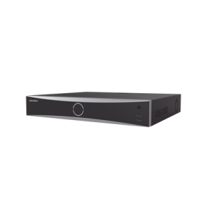 NVR 12 Megapixel (4K) / 16 canales IP / 16 Puertos PoE+ / AcuSense (Evita Falsas Alarmas) / Reconocimiento Facial / 4 Bahías de Disco Duro / Switch PoE 300 mts / HDMI en 4K / Alarmas I/O