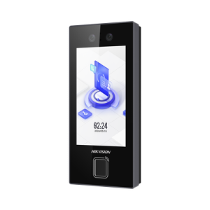 Terminal Facial Min Moe con LECTOR DE HUELLAS y Tarjetas MIFARE / 3000 Rostros / 3000 Huellas / Pantalla 4.5" / Administrable en la Nube con Hik-Connect Teams / Exterior IP65 / PoE / WiFi / HIK-IA / SIP Estandar
