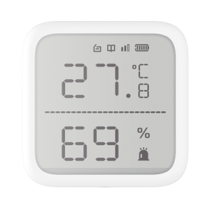 (AX PRO) Detector de Temperatura y Detector de Humedad Inalámbrico / 2.7" de Tamaño / Uso en Interior / Rango de Detección desde -35°C hasta 99°C