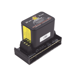Protector Modular 24 V / 2 Pares / Base Desmontable / Snap-Track / Paneles de Incendio y Alarma