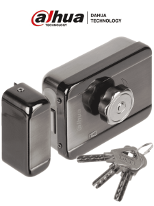 DAHUA DHI-ASF601A - Cerradura eléctrica inteligente con cierre automático, 12 VDC, bidireccional (izquierda o derecha). Ideal para puertas de madera, metal y emergencia. Compatible con videoporteros y control de acceso