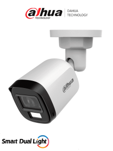 DAHUA DH-HAC-B1A51N-U-IL-A -Cámara Bullet de 5 MP Serie Cooper/ Lente 2.8 mm Apertura Hasta 106°/ Iluminación Dual Inteligente/ Iluminación Hasta 30Mts con IR +20Mts Luz Calida/ Micrófono Incorporado/ Plástico/ Para ExteriorIP67