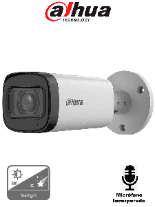 DAHUA DH-HAC-HFW1500RN-Z-A-27135-S3-DIP - Cámara Bullet de 5 Megapíxeles/ Lente Motorizado de 2.7 a 12 mm/ Micrófono Integrado/ IR de 60 Mts/ Metálica/ IP67/ BLC/HLC/DWDR/